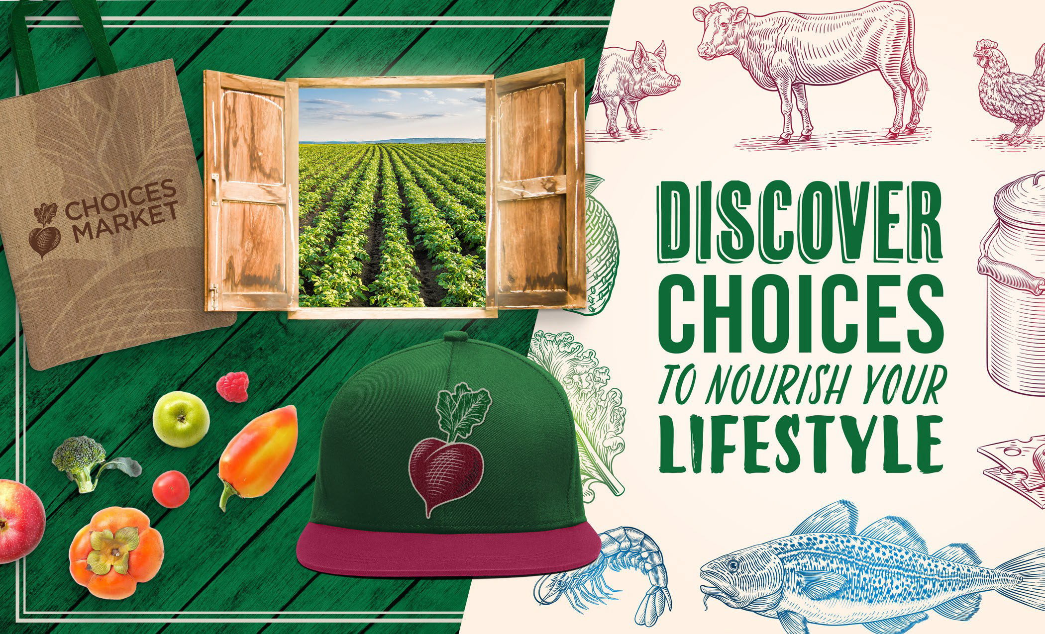 Choices Market retail graphic application