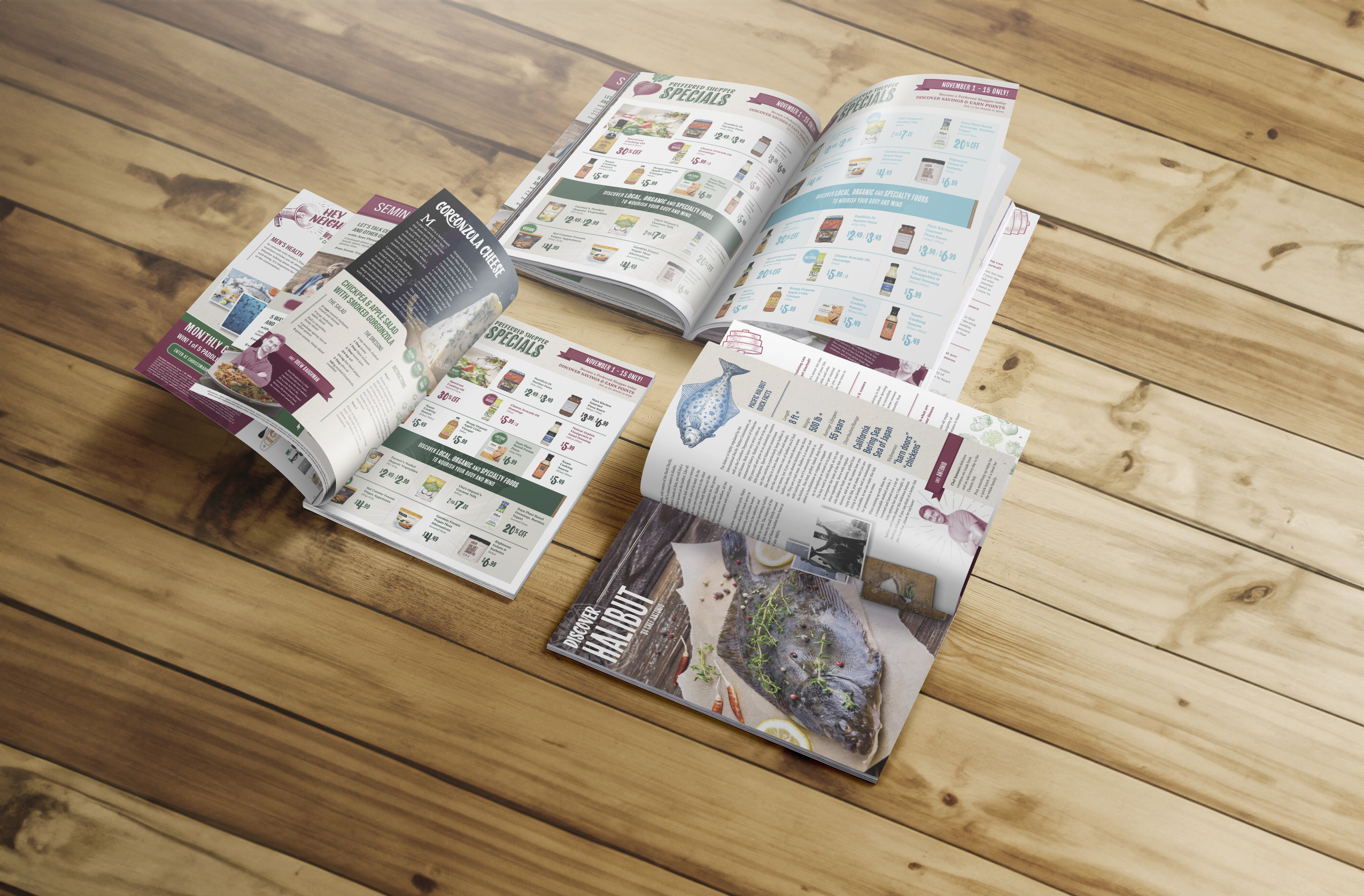 Choices Market signage and layout system