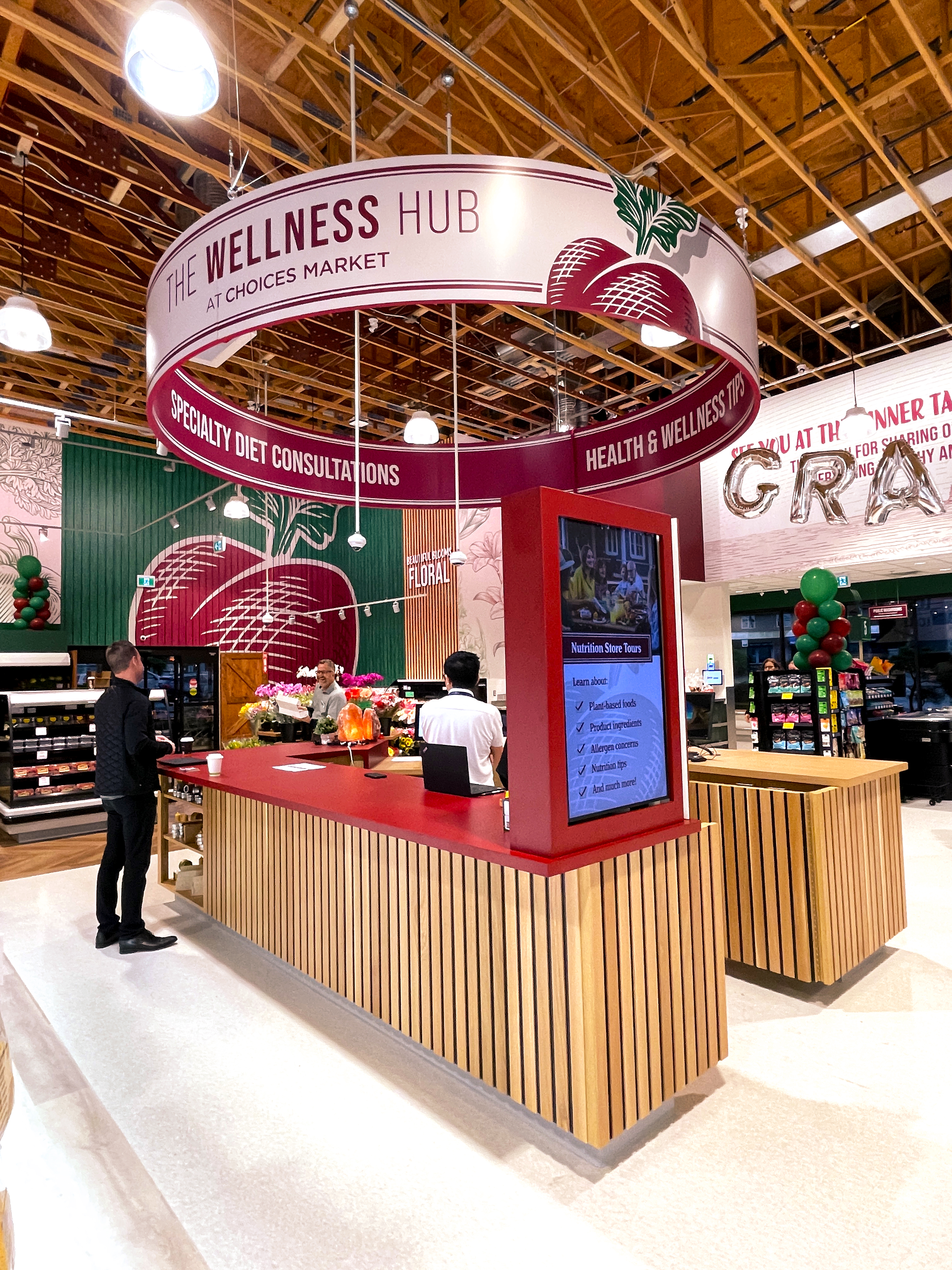 Choices Market in-store poster and retail communication