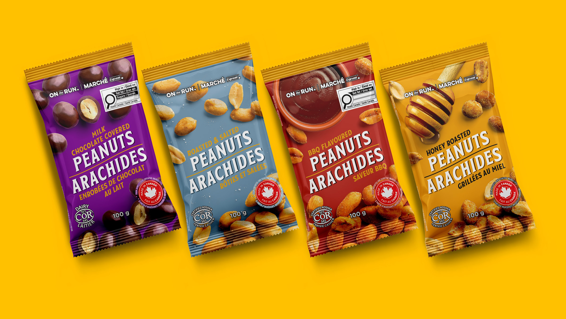 On The Run peanuts packaging range