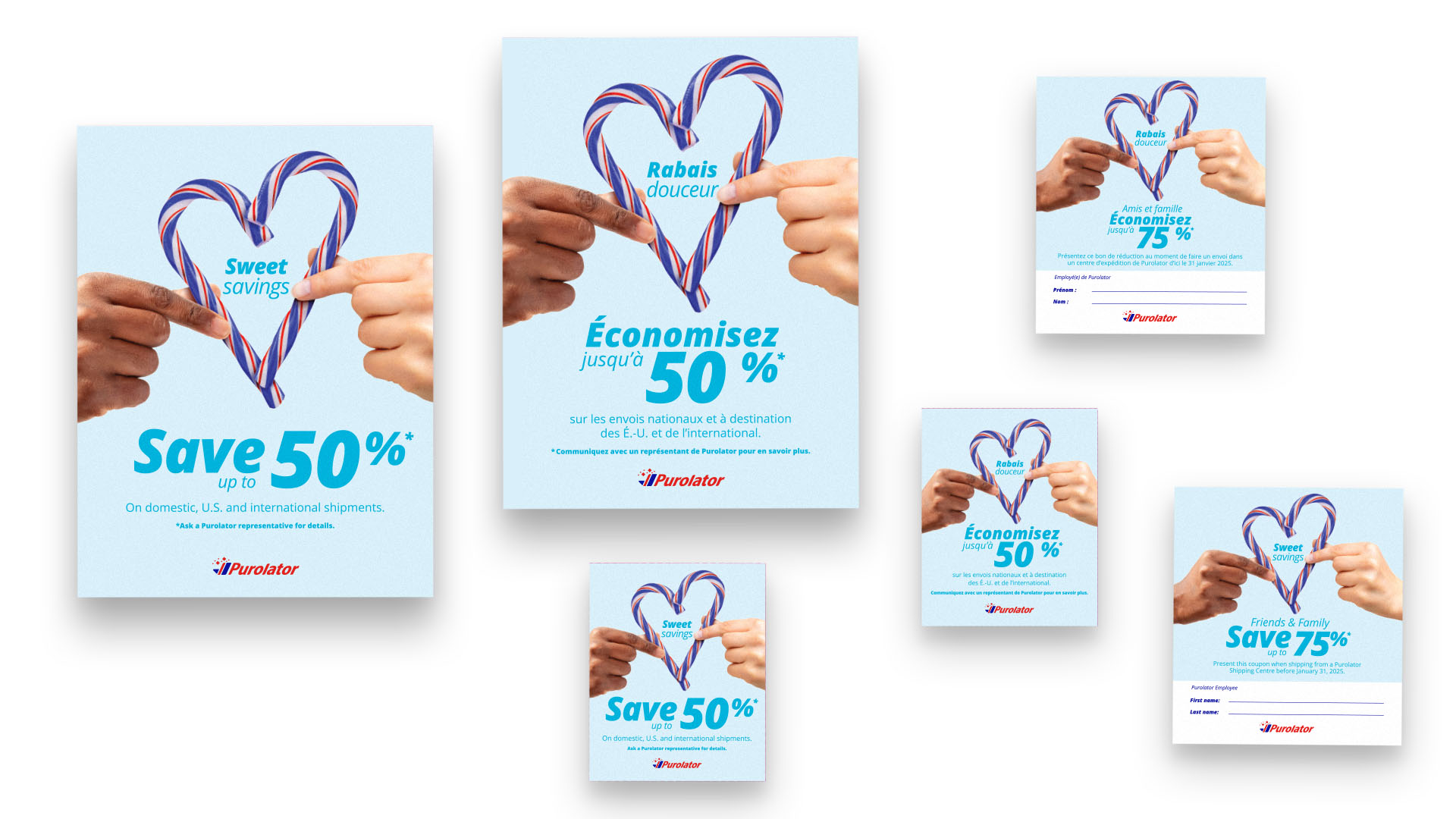 Sweet Savings campaign print layout