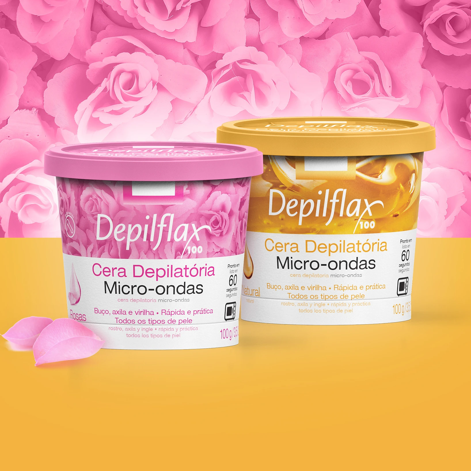 Depilflax microwave waxing packaging