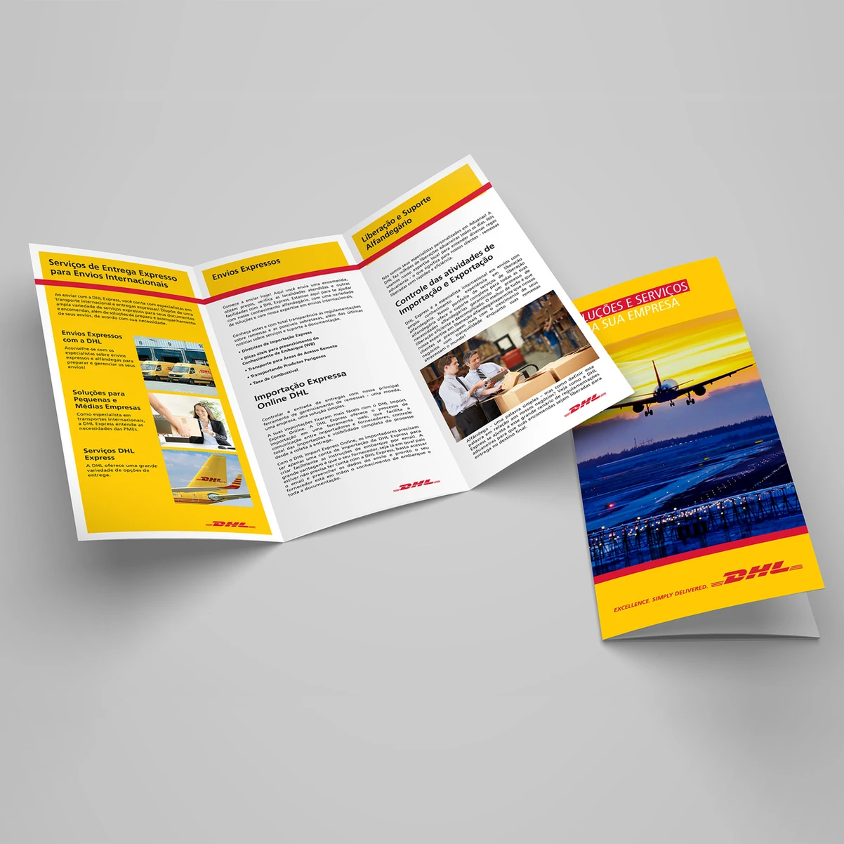 DHL brochure design