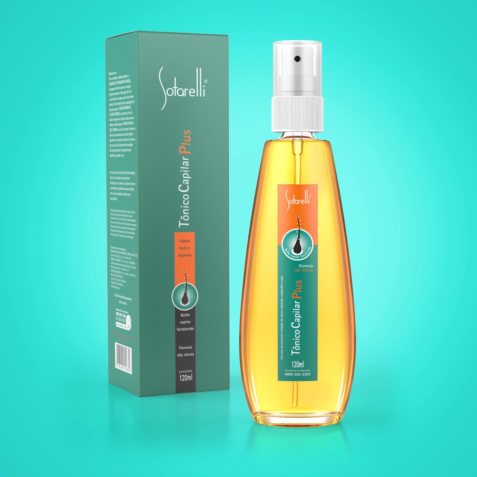 Sotarelli hair tonic packaging