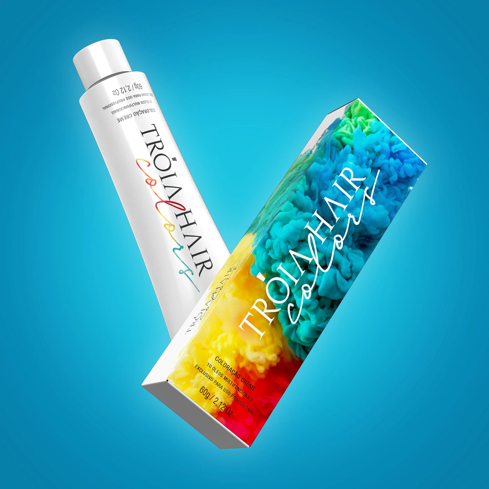 Troia hair dye packaging