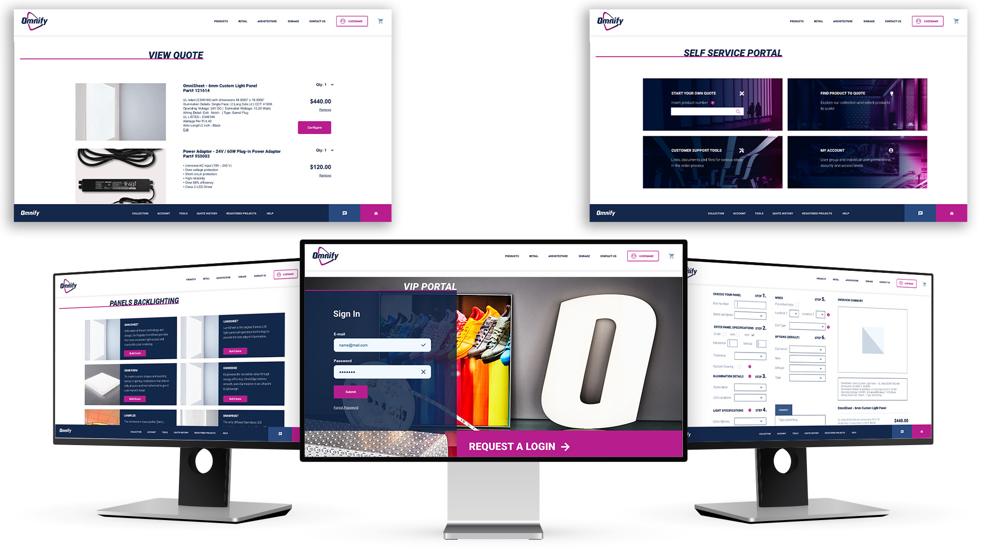 Omnify Lighting Customer Portal